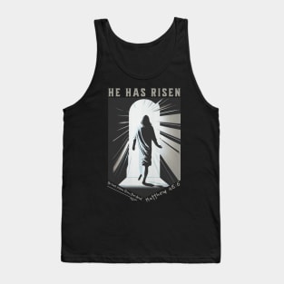 He Has Risen Matthew 28:6 Bible Verse V2 Tank Top